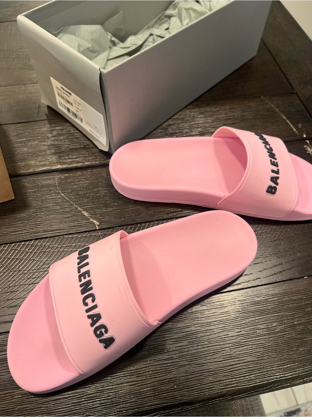 Balenciaga Pink Slides
